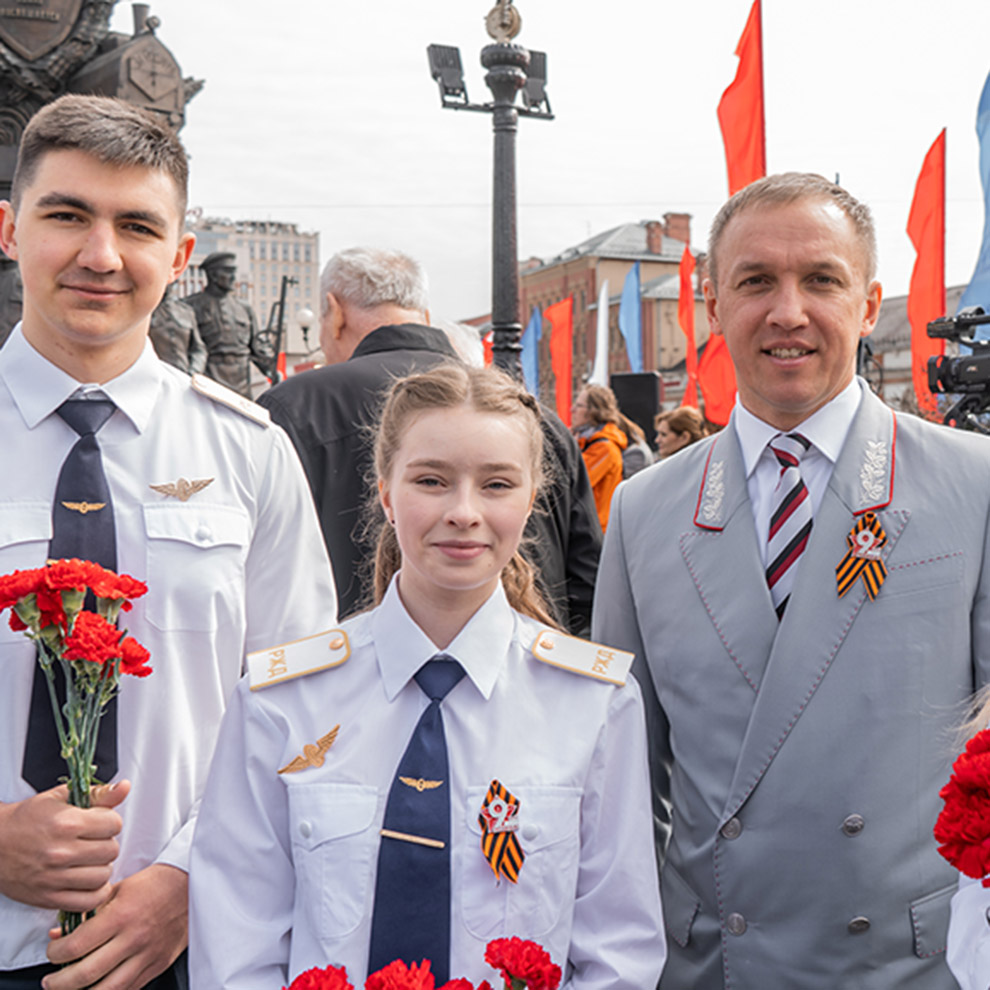 DSC02378.1 Студенты МКТ приняли участие в торжественном митинге ОАО «РЖД» - MKT-TEST